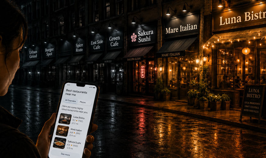 Study Finds Most Restaurants Missing From AI Recommendations